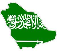 Decal Sticker Adhesive Vinyl Car Card Saudi Arabia Flag