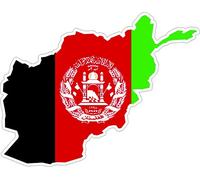 Decal Sticker Adhesive Vinyl Car Flag Map Afghanistan