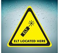 Decal Sticker Car Plane Aviation Airport Warning ELT