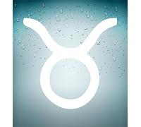 Decal Sticker Sign Horoscope Zodiac Astrology Taurus Bull White