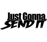 Decal Stickers for cars just gonna Send It Funny Stickers Car Vehicle Body Window Reflective Decals Sticker Decor for Car Wall - Black Convenient