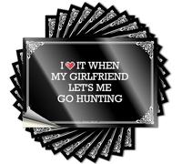 Decal Tumbler Tiny I Love It When My Girlfriend Let's Me Go Hunting for Texas - Rooms Decorations Easy Peel Removable(6X9CM)