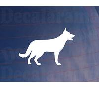 Decalarama 2x Car Sticker GERMAN SHEPHERD DOG SILHOUETTE Van Window Bumper Home House Decal
