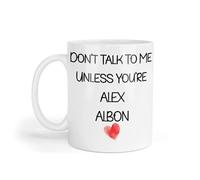 Decalarama Alex Albon Mug Gift Don't Talk to Me Unless You're Nice Cute Novelty F1 Driver Fan Cup