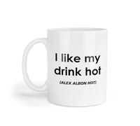 Decalarama Alex Albon Mug Gift I Like My Drink Hot Nice Cute Novelty Formula One F1 Driver Fan Cup