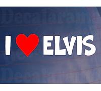 Decalarama Car Sticker I Love Heart Elvis