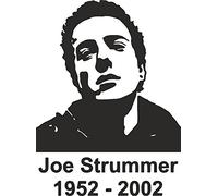 Decalarama Car Sticker Joe Strummer 1952-2002 The Clash Fans Van Window Bumper Boot Door Decal