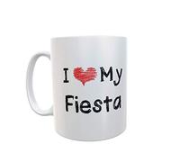 Decalarama Fiesta Mug Gift - I Love Heart My Fiesta - Novelty Cute Car Owner Driver Ceramic Cup