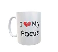 Decalarama Focus Mug Gift - I Love Heart My - Novelty Cute Car Owner Driver Ceramic Cup