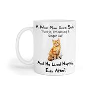 Decalarama Ginger Cat Mug Gift A Wise Man Once Said Fuck It I'm Getting A Nice Cute Novelty Cat Owner Printed Cup Present
