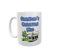 Decalarama Grandad Mug Gift - Grandad's Caravan Mug - Novelty Funny Holiday Travel Caravanning Vacation Cup Present