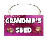 decalarama Grandma Plaque/Sign Gift - Grandma's Shed - Nice Fun Cute Novelty Gardening Present