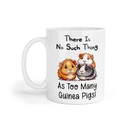 Decalarama Guinea Pigs Mug Gift There is No Such Thing As Too Many Nice Cute Novelty Printed Cup Present