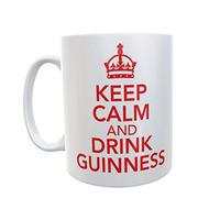 Decalarama Guinness Mug Keep Calm and Drink Guinness Novelty Retro Style Cup