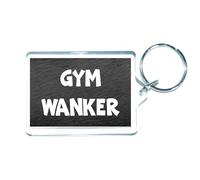Decalarama Gym Keyring Gift - Gym Wanker - Fun Cute Cheeky Exercise Novelty Present