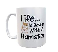 Decalarama Hamster Mug Life is Better with A Hamster Funny Novelty Pet Owner Gift Present