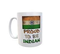 Decalarama India Mug Gift - Proud to Be Indian - Nice Cute Novelty Nationality Flag Cute Cup Present