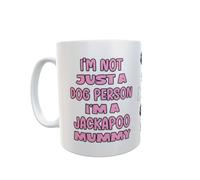 Decalarama Jackapoo Mug Gift - I'm Not Just A Dog Person I'm A Mummy - Nice Funny Cute Novelty Pet Owner Cup Present