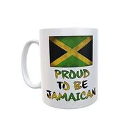 Decalarama Jamaica Mug Gift - Proud to Be Jamaican - Nice Cute Novelty Nationality Flag Cute Cup Present