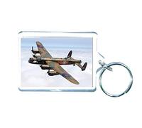 Decalarama Lancaster Bomber Keyring Photo Gift - Retro Cute Novelty Key Ring Gift Present Key Chain - World War 2
