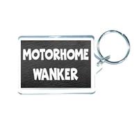 Decalarama Motorhome Keyring Gift - Motorhome Wanker - Fun Cute Cheeky Novelty Present