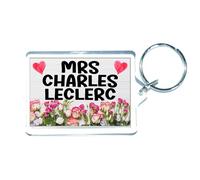 Decalarama Mrs Charles Leclerc Keyring Gift - Fun Cute Novelty Formula 1 Sports Fan Present