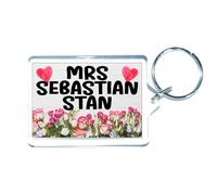 Decalarama Mrs Sebastian Stan Keyring Gift - Fun Cute Novelty Movie Star Fan Present