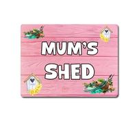 Decalarama Mum Garden Metal Sign Gift - Mum's Shed - Cute Fun Novelty Aluminium Present
