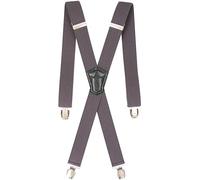 Decalen Men's Braces Suspenders Elegant Adjustabl with Strong Clips 35 mm Wide, Ideal for Business, Casual, and Formal Occasions (Grey)
