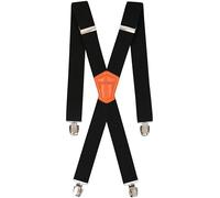 Decalen Men's Braces Suspenders Elegant Adjustabl with Strong Clips 35 mm Wide, Ideal for Business, Casual, and Formal Occasions (Black 3)