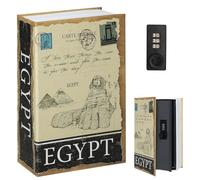 Decaller Diversion Book Safe with Combination Lock, Safe Secret Hidden Metal Lock Box, 9 1/2 x 6 x 2 1/3, Egypt