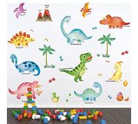 decalmile Dinosaurs Wall Decals Kids Wall Stickers Baby Nursery Bedroom Playroom Wall Decor