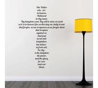decalmile The Lord’s Prayer Wall Decals Quotes Our Father who Art in Heaven Inspirational Christian Bible Wall Stickers Living Room Religious Church Home Decor