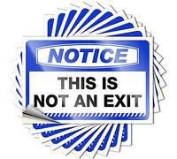Decals for Cars Notice This is Not an Exit Stickers 10 Pcs Funny Sticker Man Cave Bar(12X18CM)