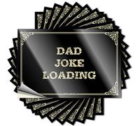 Decals for Work for Adult Book Lover Uv Resistant Dad Joke Loading | Vinyl Waterproof Durable Funny Bar Signs for Home Bar(12X18CM-6Pcs)