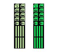 Decals Stickers Car Door Window Lift Switch Button Luminous Sticker Windows Control Pane Night Glowing Fluorescent Decal Switch