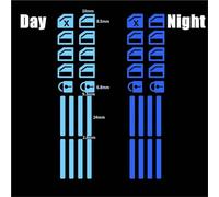 Decals Stickers Luminous Automobile Interior Stickers Universal Car Windows Control Panel Decals Auto Door Window Lift Button Sticker