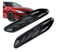 Decals Vehicles - 35x7cm Side Vent Stickers, TPU Rubber Carbon Pattern Trim, Exterior Simulation Air Vent Decals with Adhesive Backing | Sporty Decorative Stickers for SUV, Truck, Sedan and RV