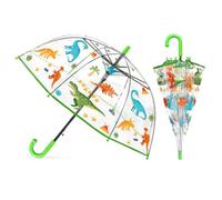 Decalsweet Kids Clear Bubble Umbrella Heart Dome, Opening Stick Umbrella