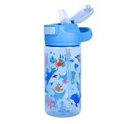 Decalsweet Kids Water Bottle,480ml BPA-Free Tritan Water Bottle with Carry Handle,Leakproof Water Bottle for Kids Boys Ages 3+,Drinks Bottle for School Travel Sports,Shark