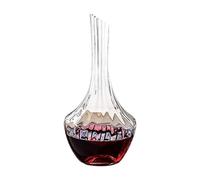 Decanter 1000ML Fluted Glass Wine Decanter Tall Slender Carafe Home Dining Bar Display Serving Vessel