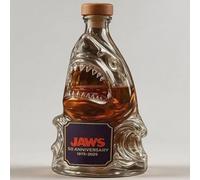 Decanter, 300ML Art Statue, 3D Shark Design Whiskey Wine Bottle Ornaments, Novelty Animal-Themed Glass Decanter Sculptures(C)