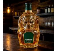 Decanter, 300ml Funny Whiskey Bottle, Strong Glass 3D Transparent Engraved Decanter, Novelty Wine(B)