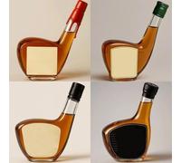 Decanter, 300ML Golf Whiskey Wine Bottles Ornaments, Hand-Blown Glass Decanter Sculptures(4pcs)