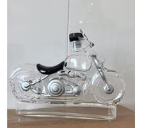 Decanter, 3D Motorcycle Whiskey Decanter 300ML - Novelty Glass Bottle for Spirits Storage, Creative Home Bar Decor