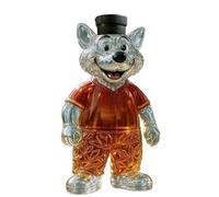 Decanter - Art Statue, 300ML Bear-shaped Decanter Sculpture, Animal Glass Bottle, New Mascot Decorative Ornaments, Home Bar Glass Craft Accessories(D)