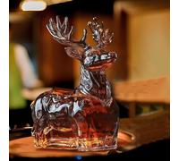 Decanter - Art Statue, 300ML Funny Animal Decanter Sculpture, Unique Glass Bottle Set, Home Decor Wine Cabinet Ornaments, Suitable For A Variety Of Wines(Elephant)