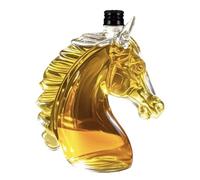 Decanter for Alcohol and Various Spirits - 350 ml Transparent Man Cave Decoration Bar Tool, Whisky and Wine Decanter Bottle - For Father, Men, Husband, Dad, Boyfriend, Him for Birthdays