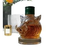 Decanter for Alcohols | Bourbon Boar Pourer | Whisky Decanter Fun for Home Indoor Decoration Birthday Party Retirement and Hanging Rack