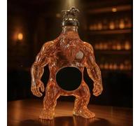 Decanters, 300ML 3D Gorilla Whiskey Bottle Glass Whiskeys Decanter, Funny Animal Liquor Dispenser(F)
